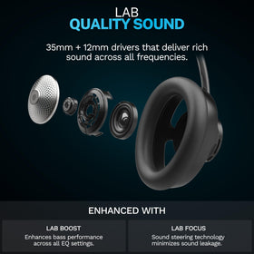 JLab JBuds Open headband and cloud-foam cushion showing long-wear comfort benefit