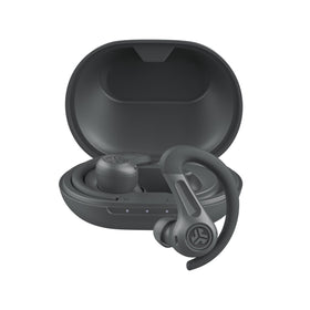 JLab JBuds Sport ANC 4 front packaging showing included case and earbuds for durable use