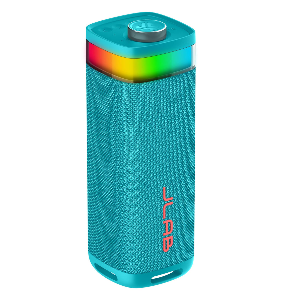 JLab JBuds Party speaker with IP56 protection for rain and dust resistance.