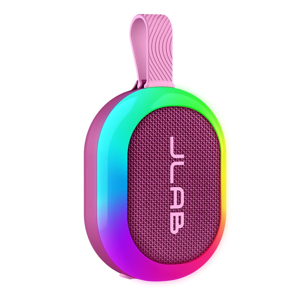 JLab Pop Party front view showing compact speaker and easy portability