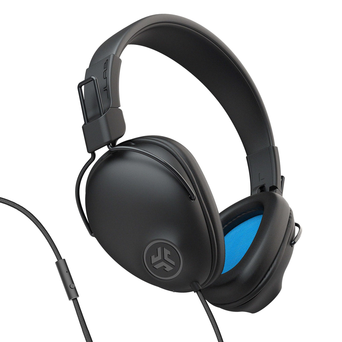 JLab Studio Pro over-ear headphones with wired cord for reliable listening on any device