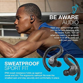 JLab JBuds Air Sport IP66 sweat resistance for rugged workouts