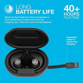 JLab JBuds Air Sport stereo calling for clear hands-free conversations