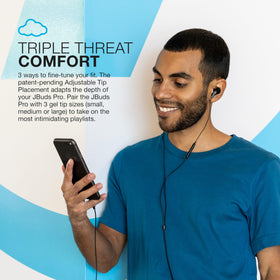 Inline mic and controls on JBuds Pro Signature for quick calls and music