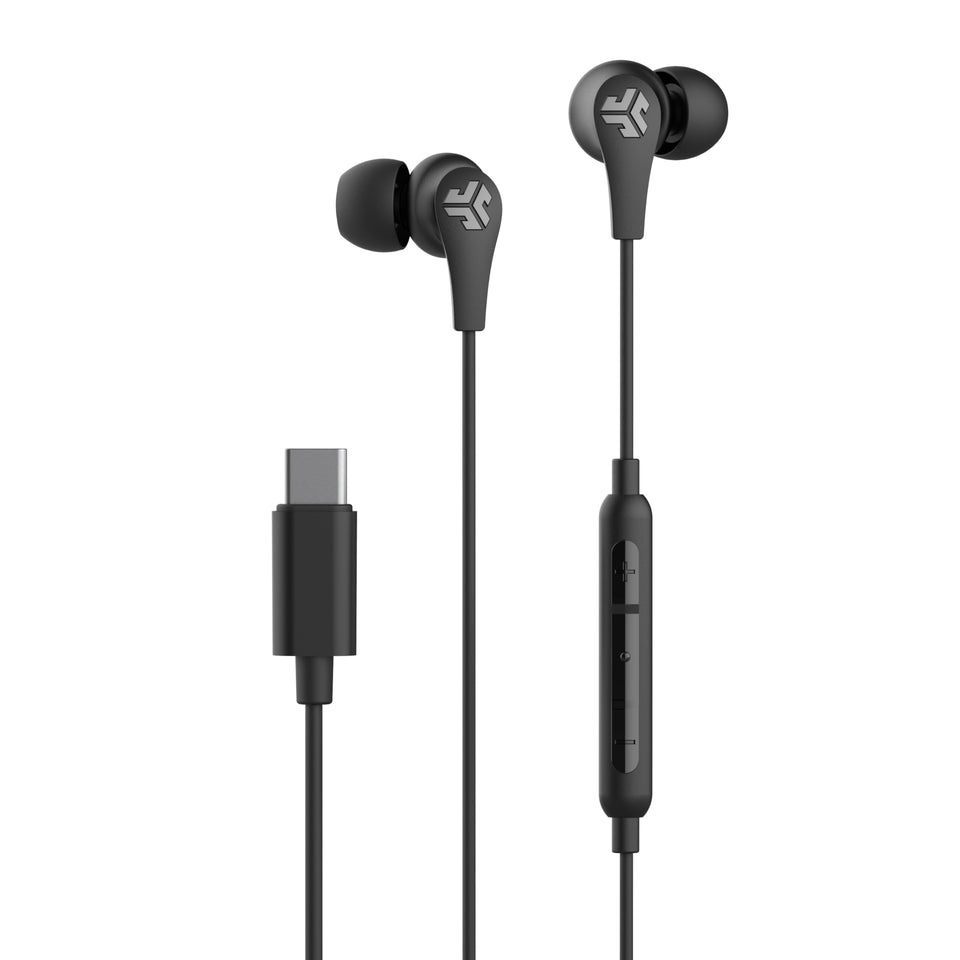 JLab JBuds Pro Signature with USB-C connector for versatile Android and PC use