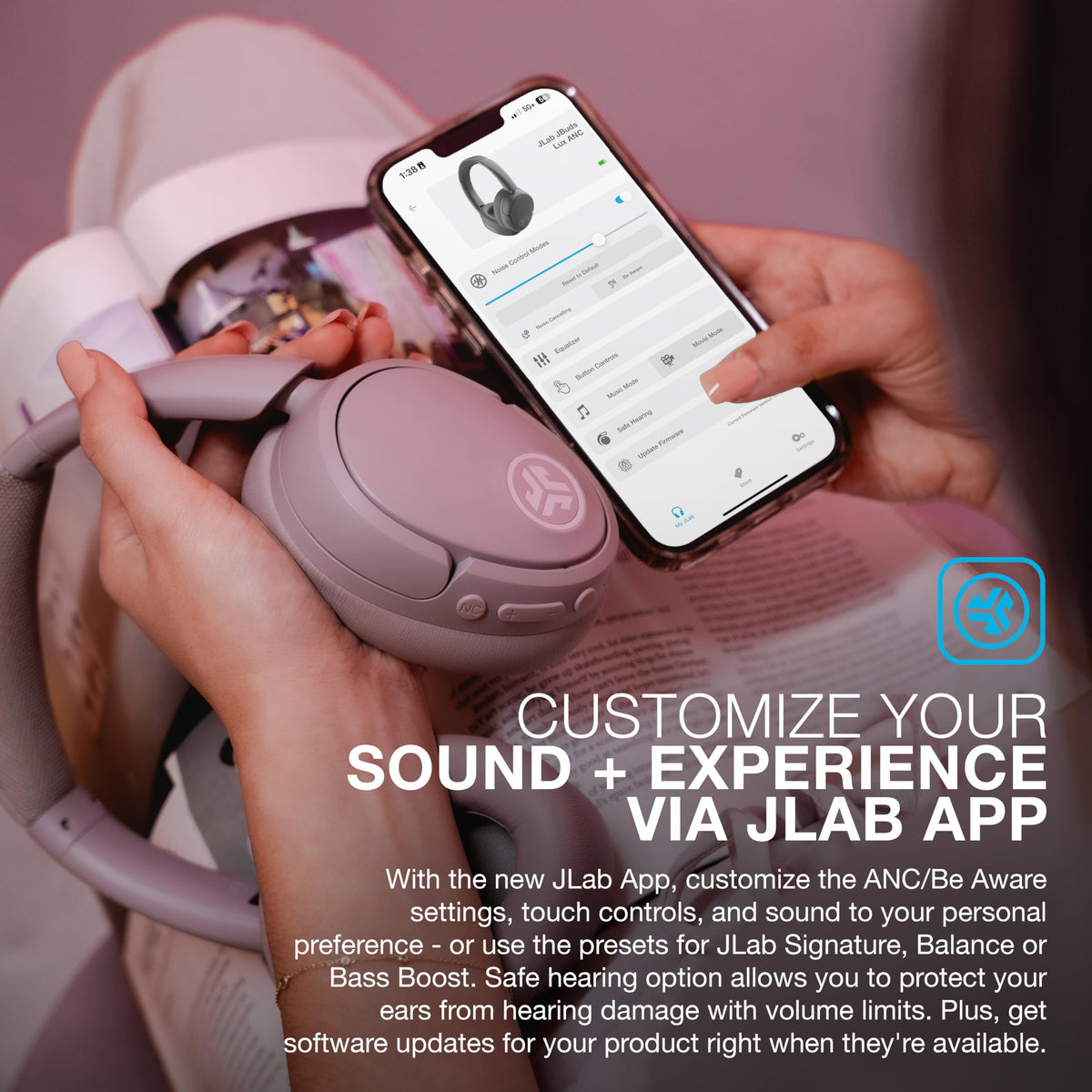 Go Air Pop+ in-ear design emphasizing compact, lightweight build for on-the-go use