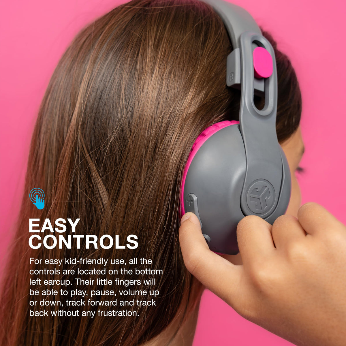 JLab JBuddies Studio 2 wireless share mode enables two kids to listen together