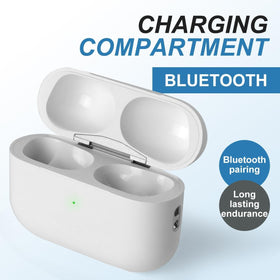 JLFXINC open case with AirPods Pro seated securely for reliable charging