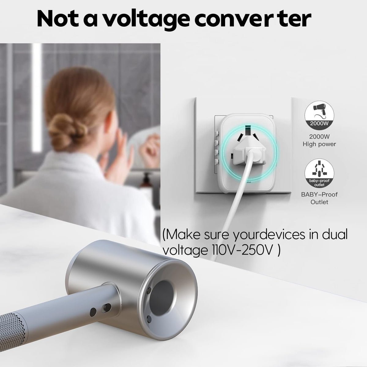 JMFONE adapter demonstrates USB-C and USB-A charging for multiple devices