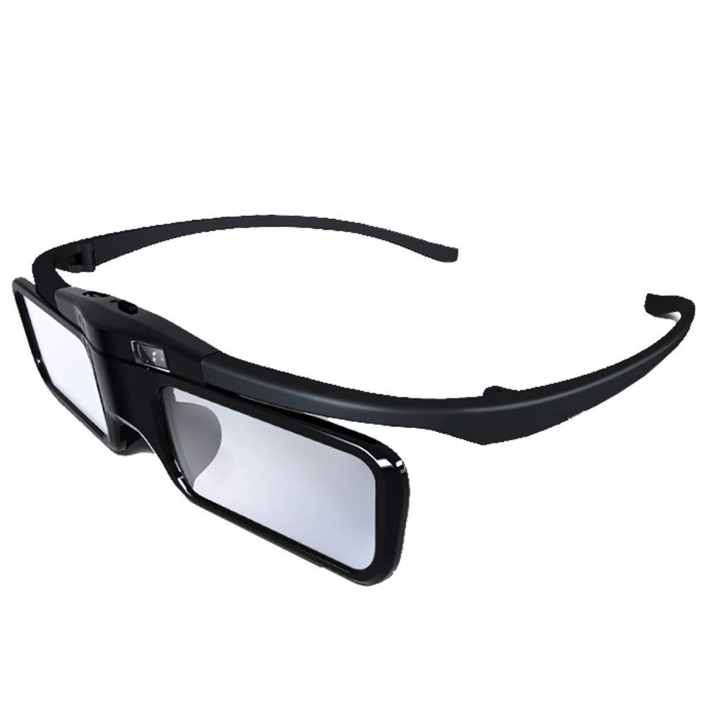 JMGO front view glasses showing sleek frame and clear 3D effect benefit