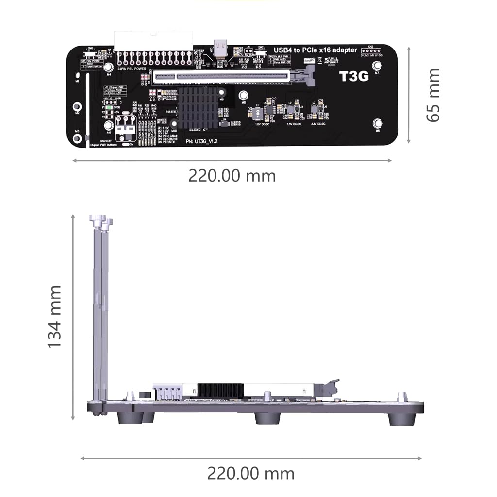 JMT UT3G included accessories: TB4 cable and copper pillar kit for setup.