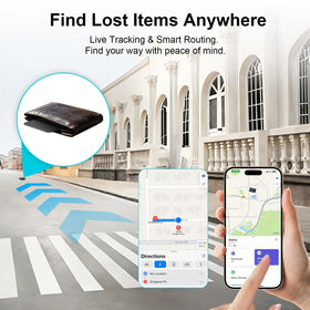 Jnconser Wallet Tracker Card app setup on iOS interface with privacy focus