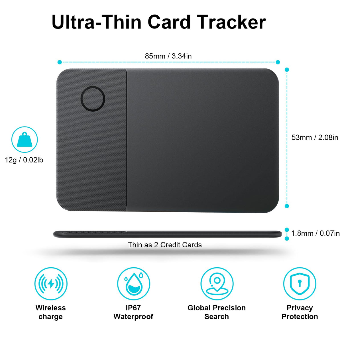 Jnconser Wallet Tracker Card shared with family for multi-user tracking
