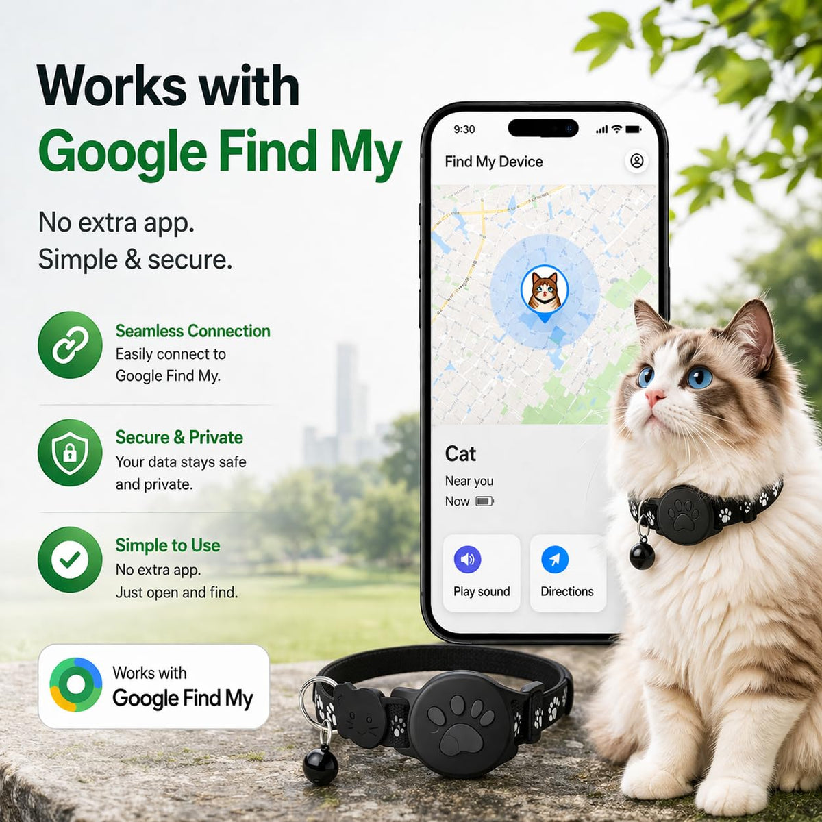 JNLIK Collar with Geofence sends escape alerts to your phone.