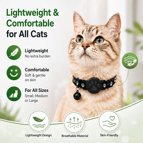 JNLIK Cat wearing soft adjustable collar for daily comfort.