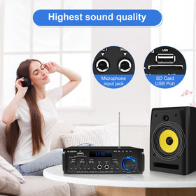 Joengoep connected to passive speakers demonstrating reliable speaker power