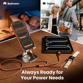 Jogrytece 2-pack 5ft car setup demonstrates in-car charging compatibility