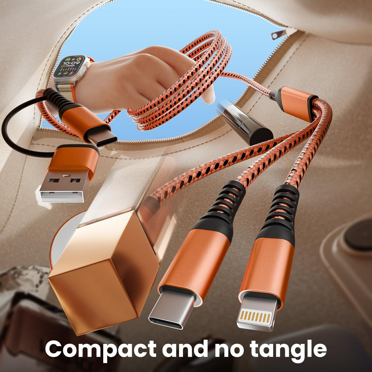 Jogrytece 2-pack 5ft safety features illustrated by smart trickle charging