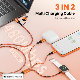 Jogrytece 2-pack 5ft travel charger in hand ready for on-the-go charging