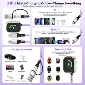 Jogrytece iPhone 17 compatibility label on the cable end