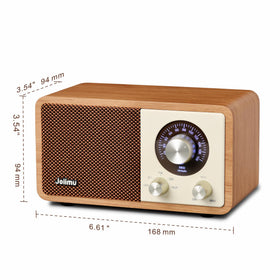 Joiimu on a bedside table creating cozy atmosphere and cordless listening