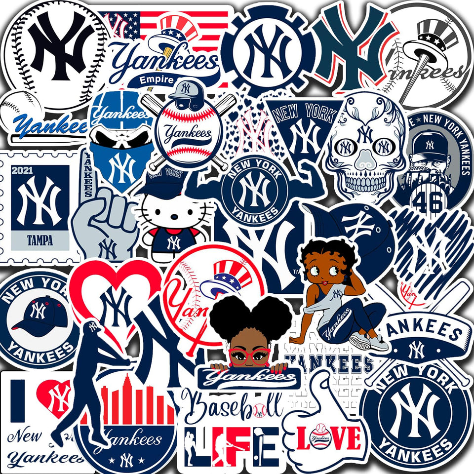 JOL New York Yankees water bottle stickers for durable, bold team flair.