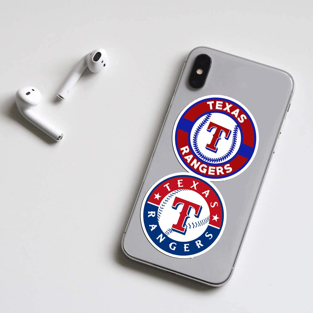 JOL Texas Rangers stickers on bike or skateboard for durable sport gear