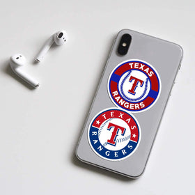 JOL Texas Rangers stickers on bike or skateboard for durable sport gear