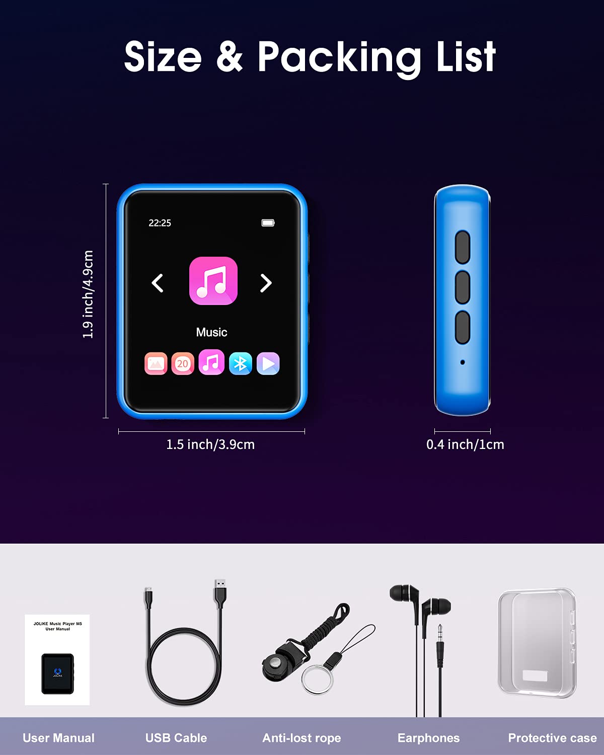 JOLIKE accessories with microSD slot showing expandable storage up to 128GB