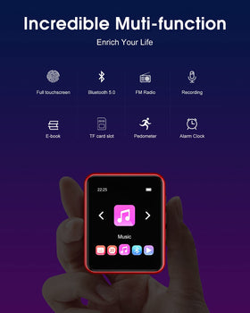 JOLIKE close-up of touchscreen displaying music UI, emphasizes easy control