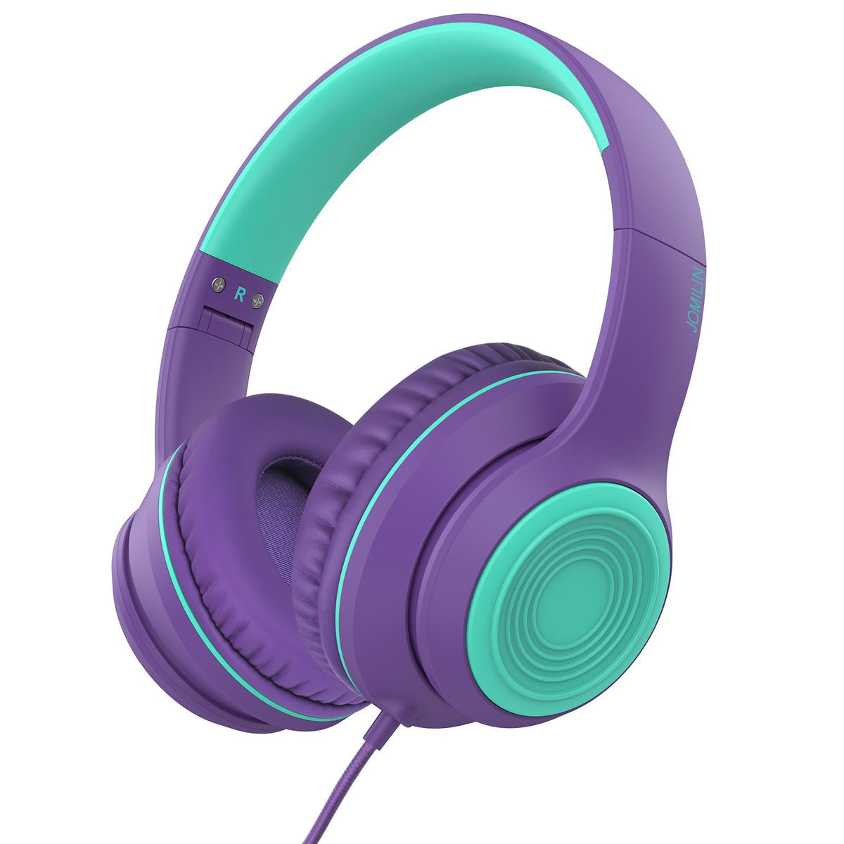 JOMILIN A8 over-ear headphones folded for portable travel and storage