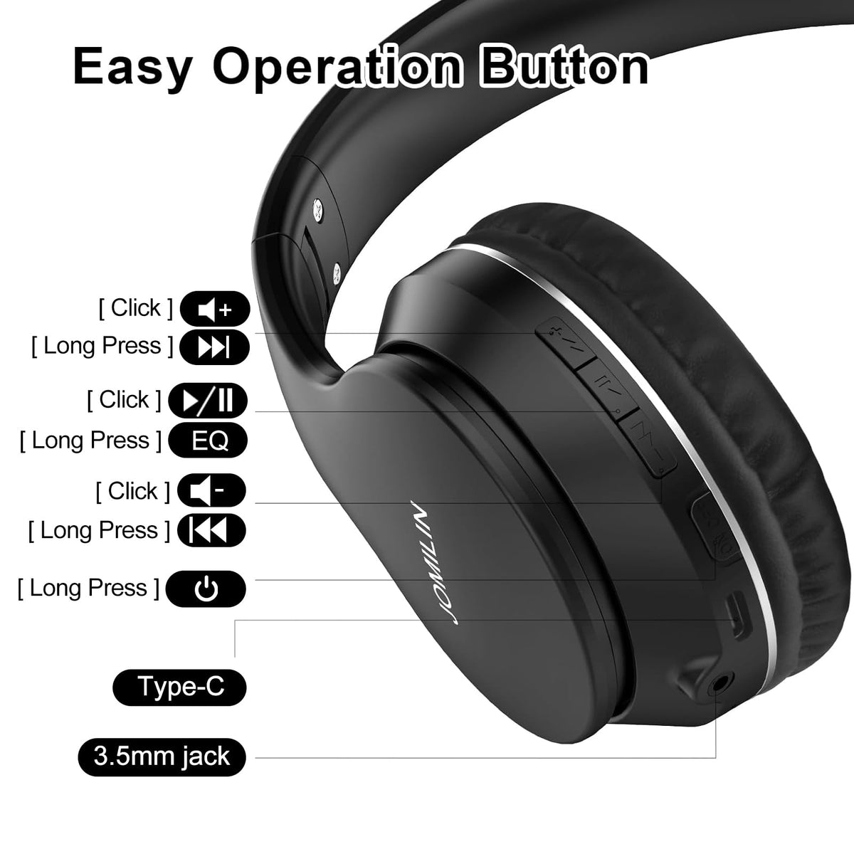 JOMILIN B9 three EQ modes enable customized sound