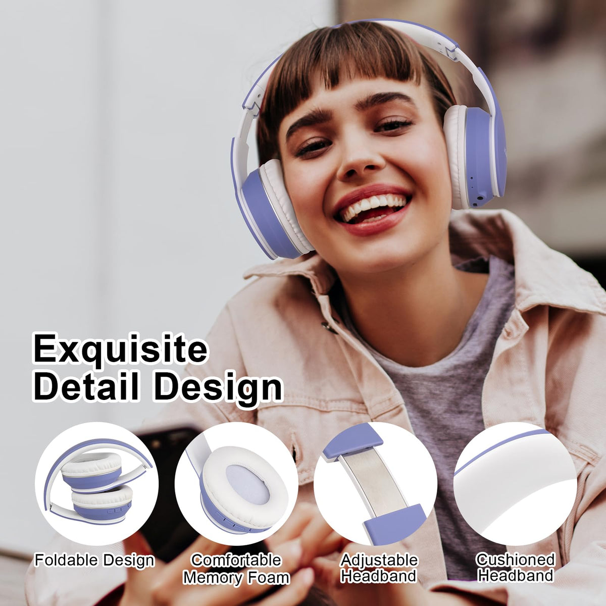 JOMILIN B9 delivers up to 60 hours of battery life for long listening sessions