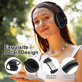 JOMILIN B9 soft ear cushions for long listening sessions