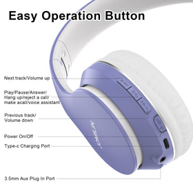 JOMILIN B9 wired mode with included 3.5mm cable for uninterrupted listening