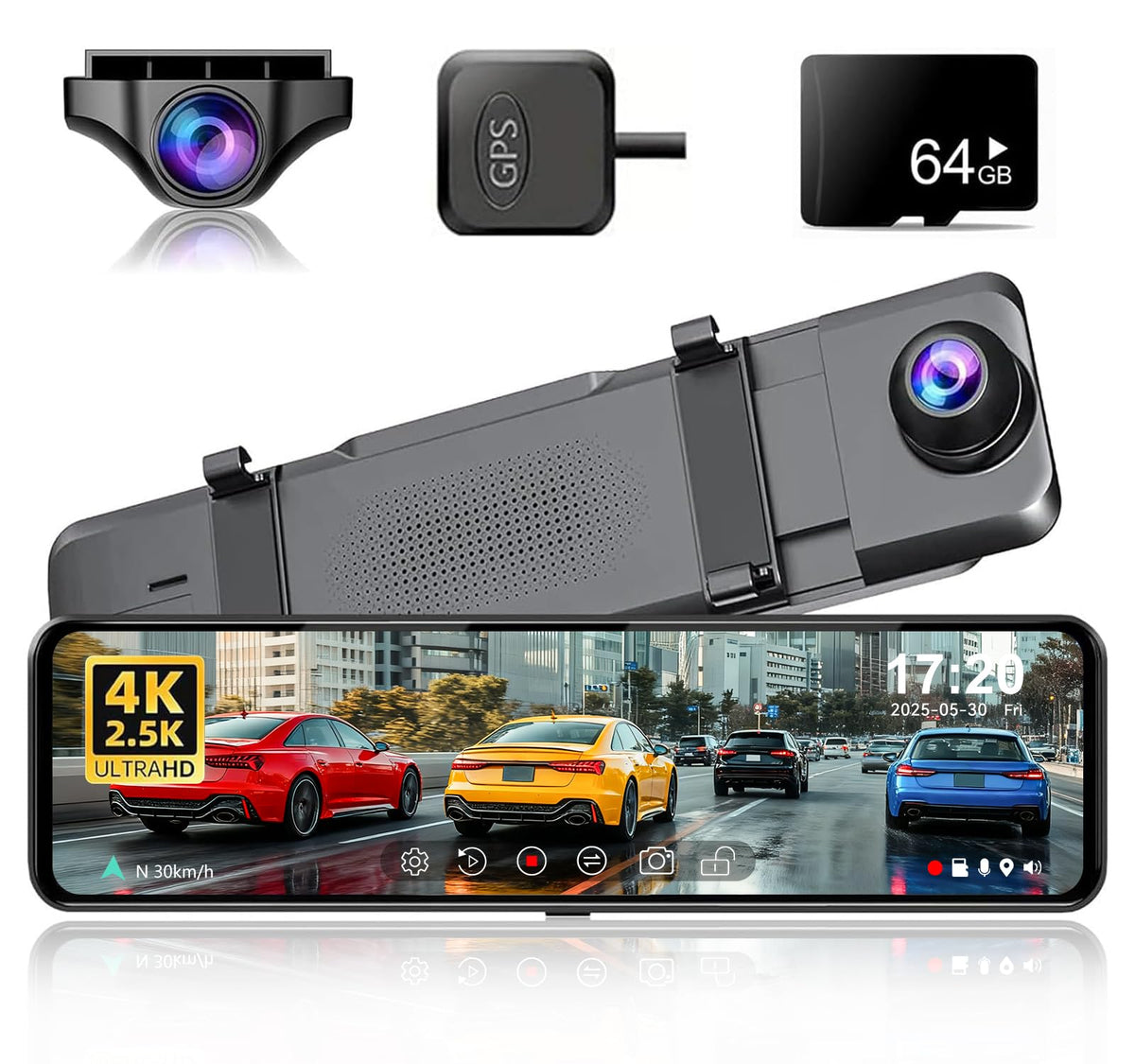 JOMISE G814 front camera 4K footage for safer driving