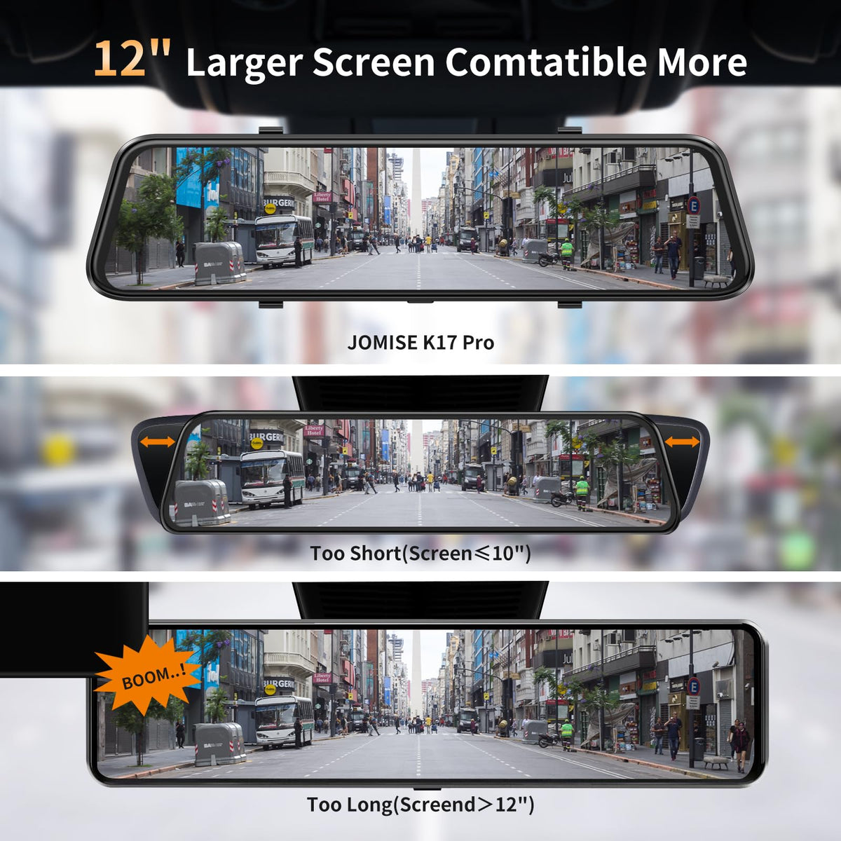 JOMISE K17 Pro 64GB card included for immediate storage.