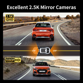 JOMISE K17 Pro rear camera for comprehensive safety captures.