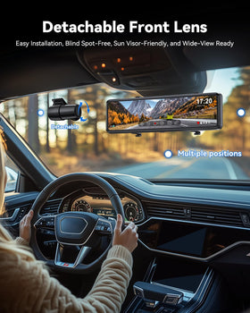JOMISE T860+ bright mirror display for easy lane awareness