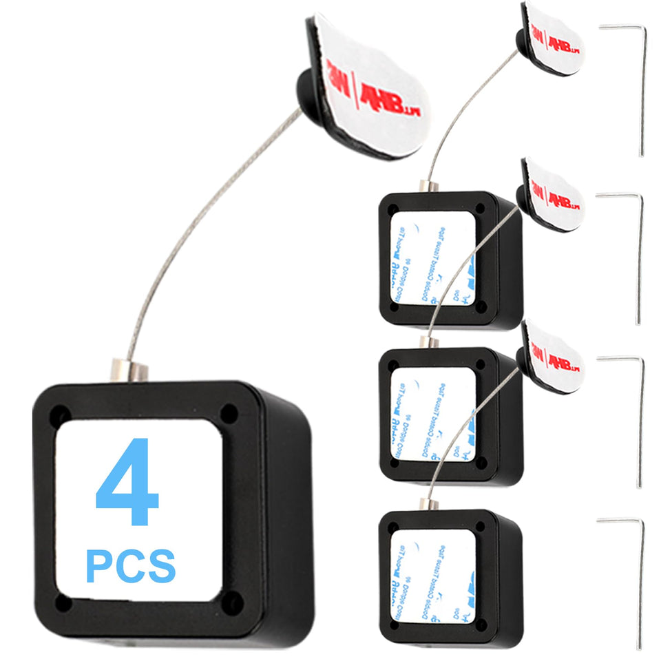 Joogto 6.5ft retractable remote tether in a showroom keeping remotes within reach