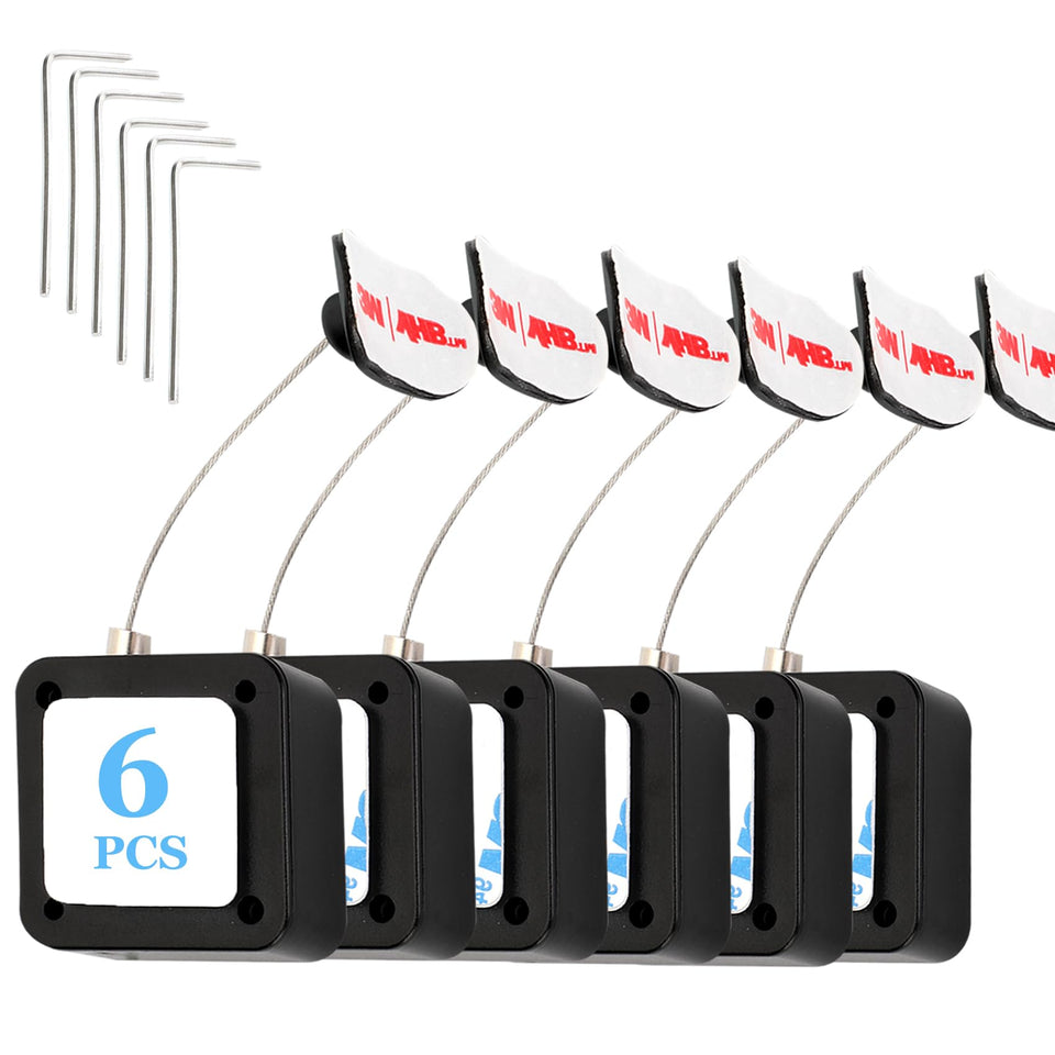 Joogto front view pack of six tethers showing compact reels and straps benefit organized storage