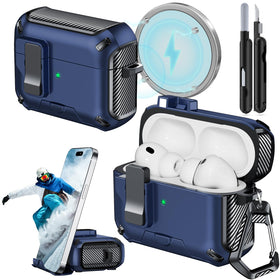 JOREMX AirPods Pro 3 case with carbon fiber design protects on the go.