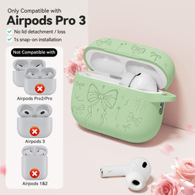 Joremx AirPods Pro 3 case includes a dust-protective charging port cover.