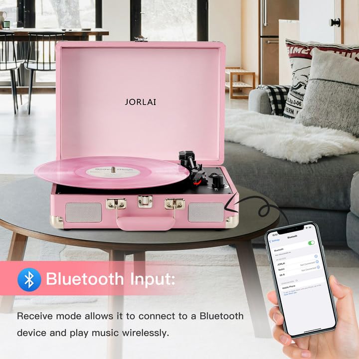 JORLAI close-up of dual built-in speakers, clear sound for small gatherings
