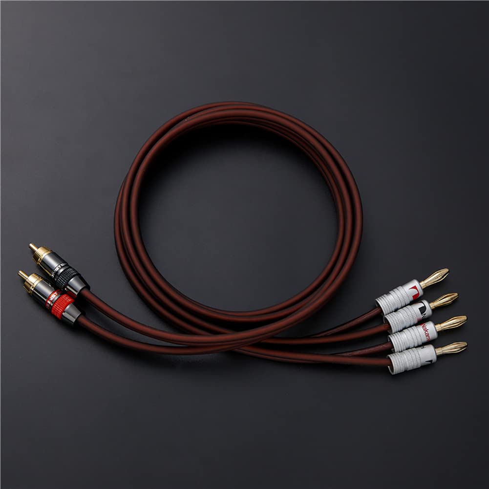 JORZOR easy back-panel RCA to banana setup for safer connections