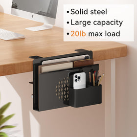 Josmimic Desk Side Storage anti-scratch silicone pads protecting desk surface