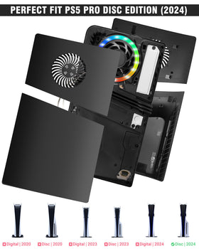 Joso installed on PS5 Pro side view improving airflow and appearance
