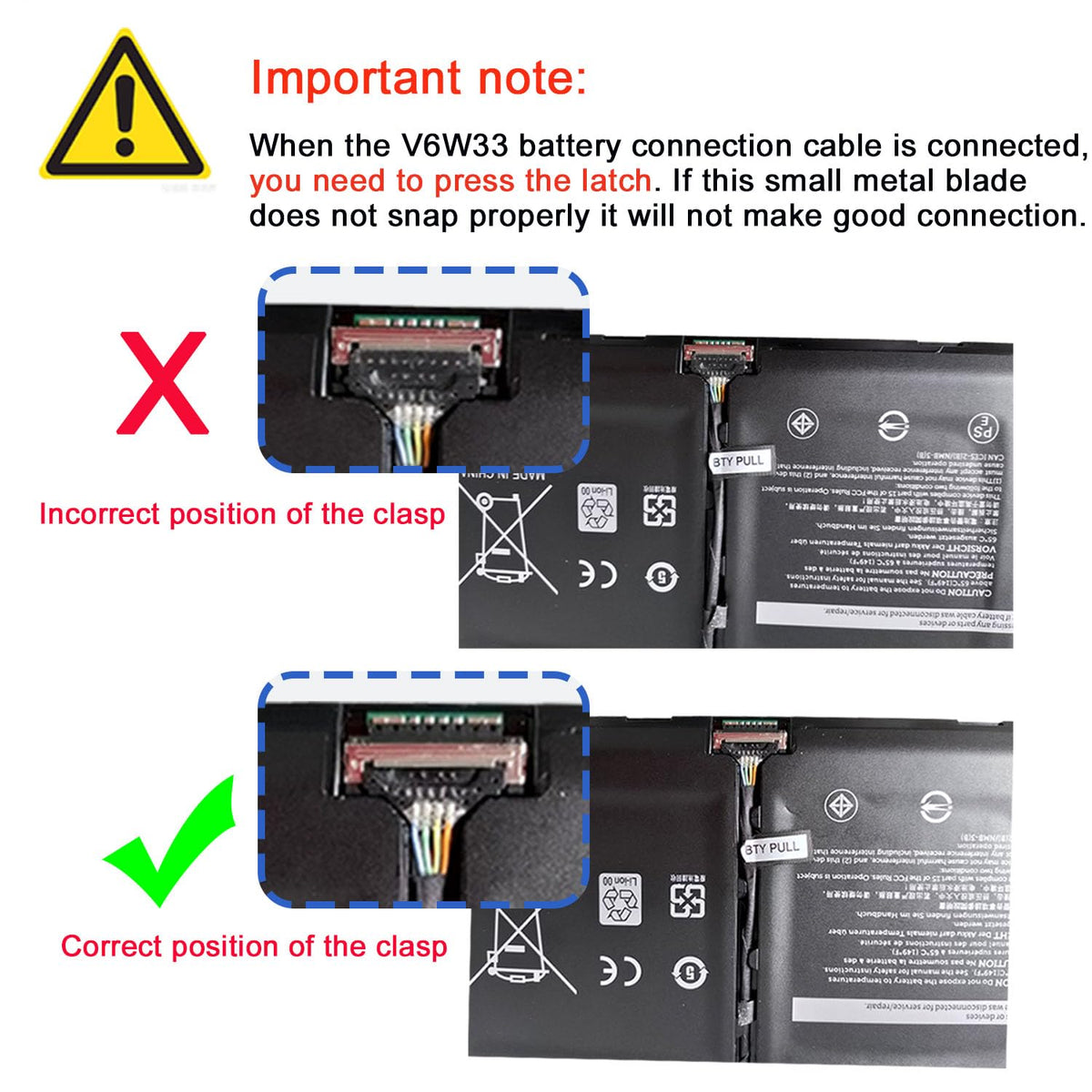 JOTACT V6W33 certification label emphasizing CE FCC ROHS UKCA safety compliance