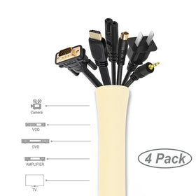 Close-up of JOTO neoprene cable wrap showing flexible zipper and material.