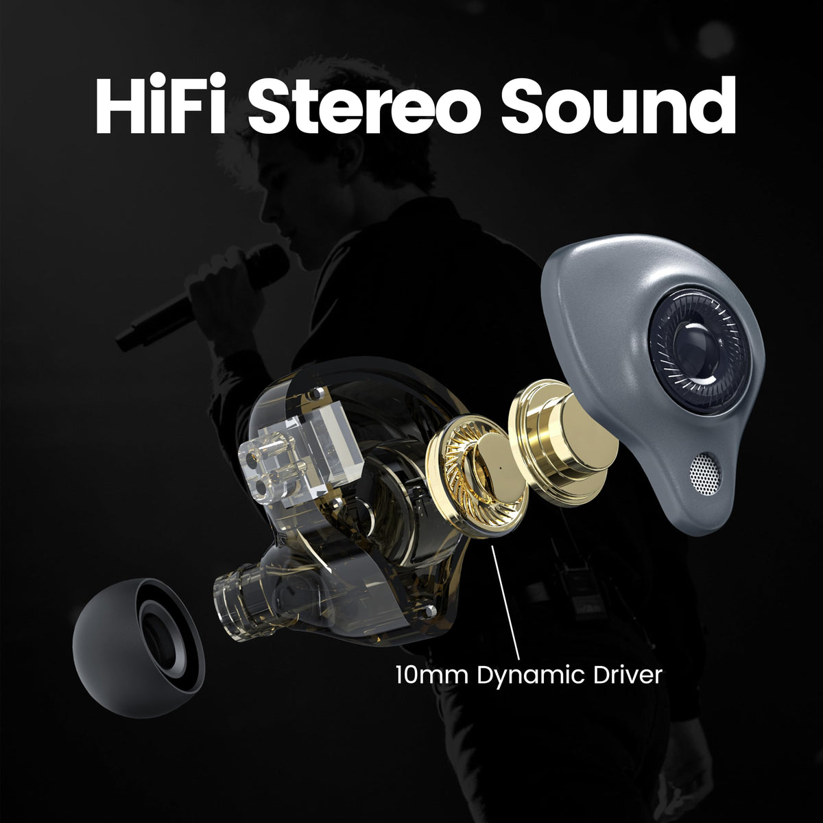 JotVira IEM 3.5mm plug ready for wired gaming and music sessions.